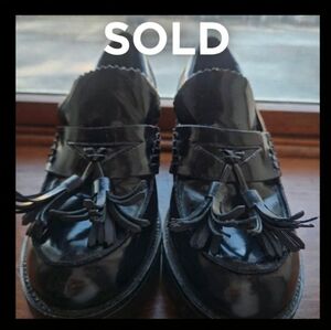 Mossimo Supply Co. Glossy Black Platform Loafers